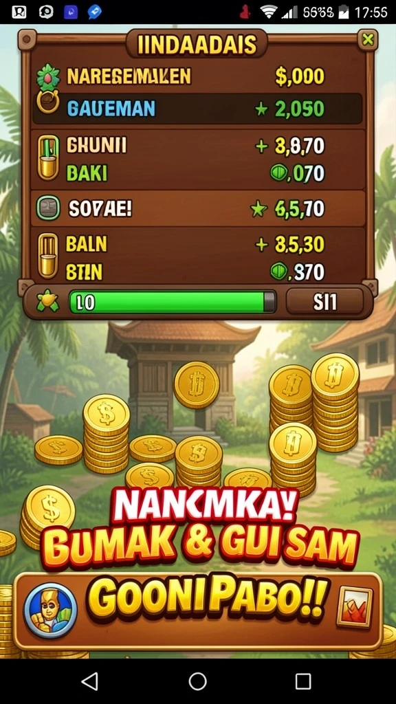 8180 - Grafis yang indah dan lingkungan yang berwarna-warni.