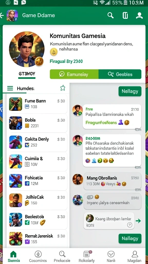 dawatogel - Antarmuka pengguna DAWATOGEL yang modern dan menarik.
