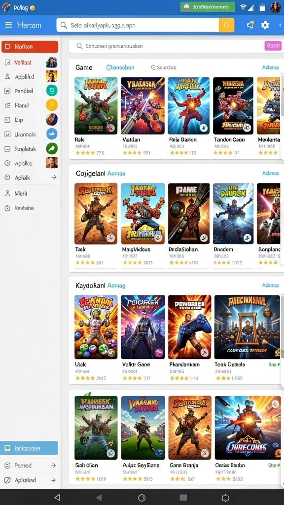 sinte4d - Screenshot menampilkan karakter utama dalam misi.